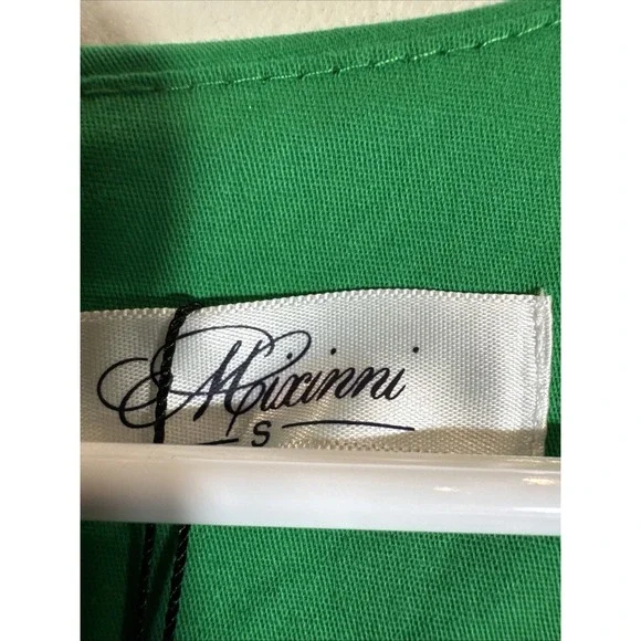 Mixinni Women's Dress Retro 50's Green Fit & Flare Rockabilly Small New With Tag - Picture 5 of 10